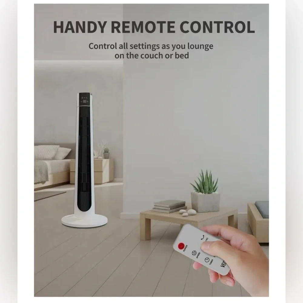 VEOHAUT Tower Fan - Oscillating Fan with Remote - Picture 4 of 12
